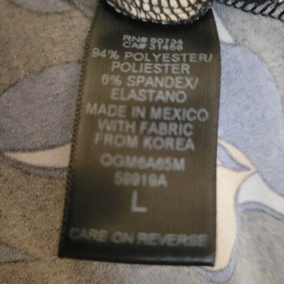 Max and Cleo Women's Multi-Colored Faux Wrap Midi Dress Size L - Picture 4 of 5